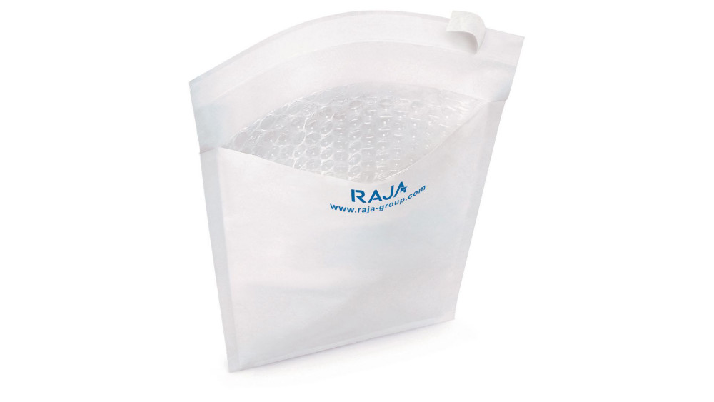 RAJA Pochette matelasse  bulles d'air Eco 350 x 470 mm 75g - Lot de 50
