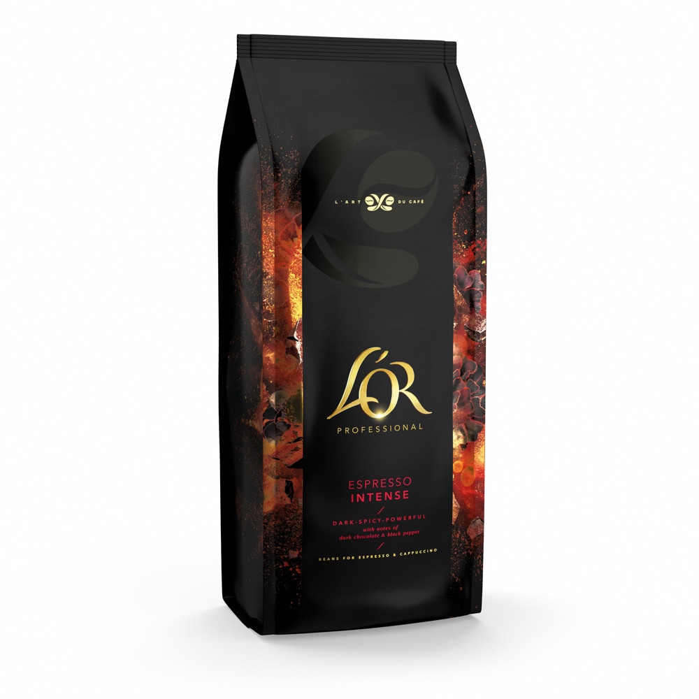 L'OR Caf en grains Espresso Intense - Paquet de 1 kg
