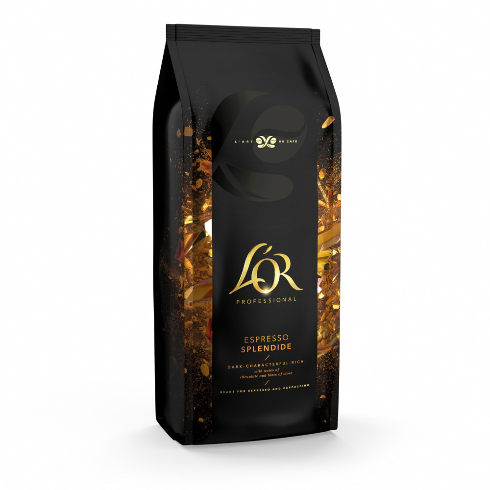 L'OR Caf en grains Espresso Splendide bio - Paquet de 1 kg