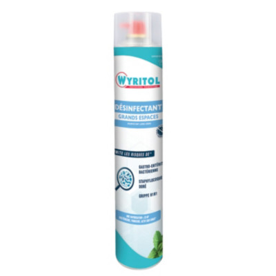 Wyritol Purificateur d'air bactéricide grands espaces parfum Menthe - Aérosol 750 ml