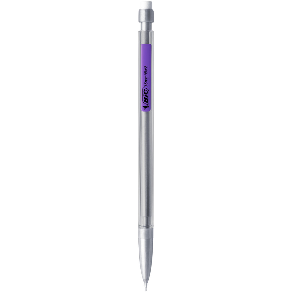 BIC Matic Original Porte-mine pointe fine 0,5 mm HB corps gris transparent