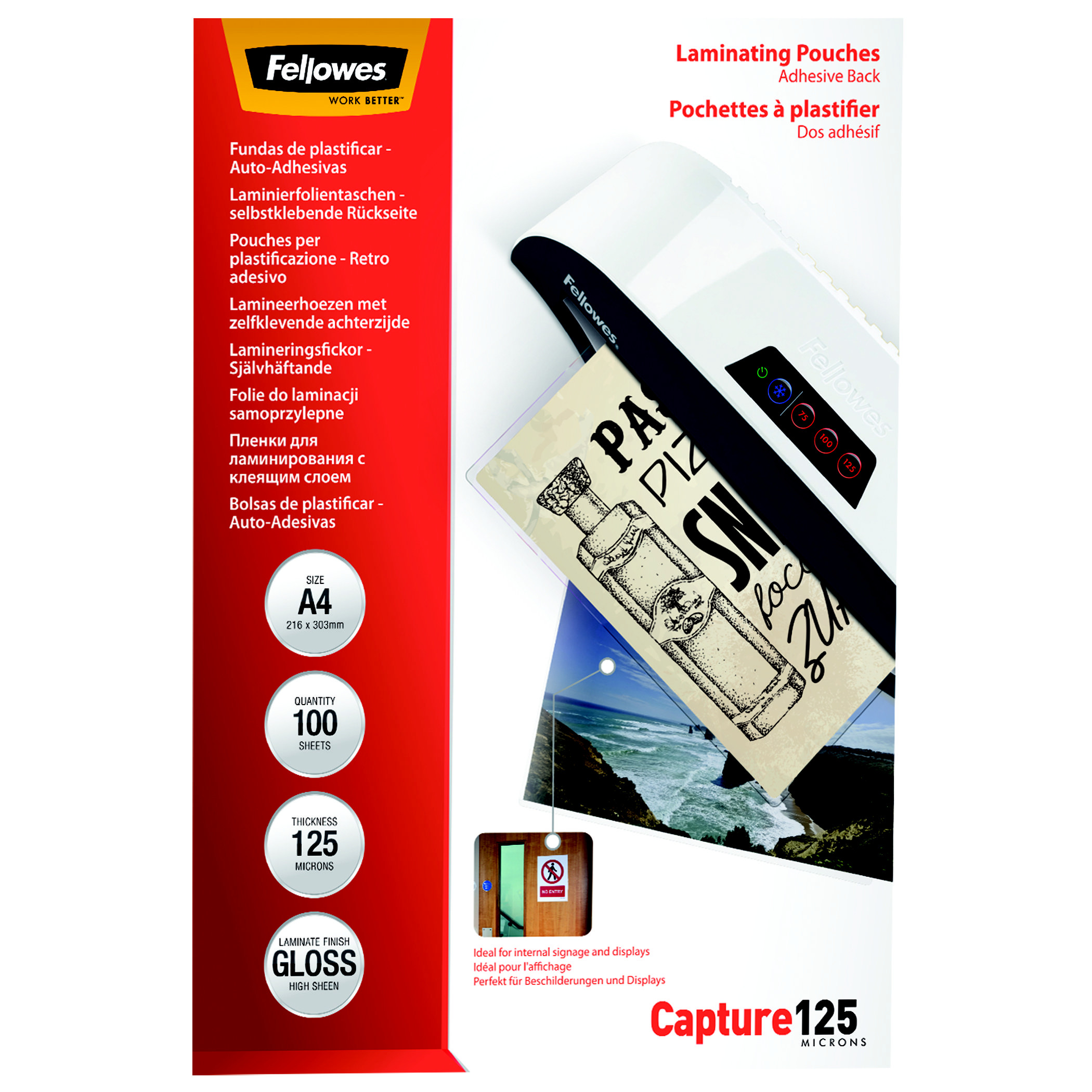 Fellowes Couvertures plastification A4