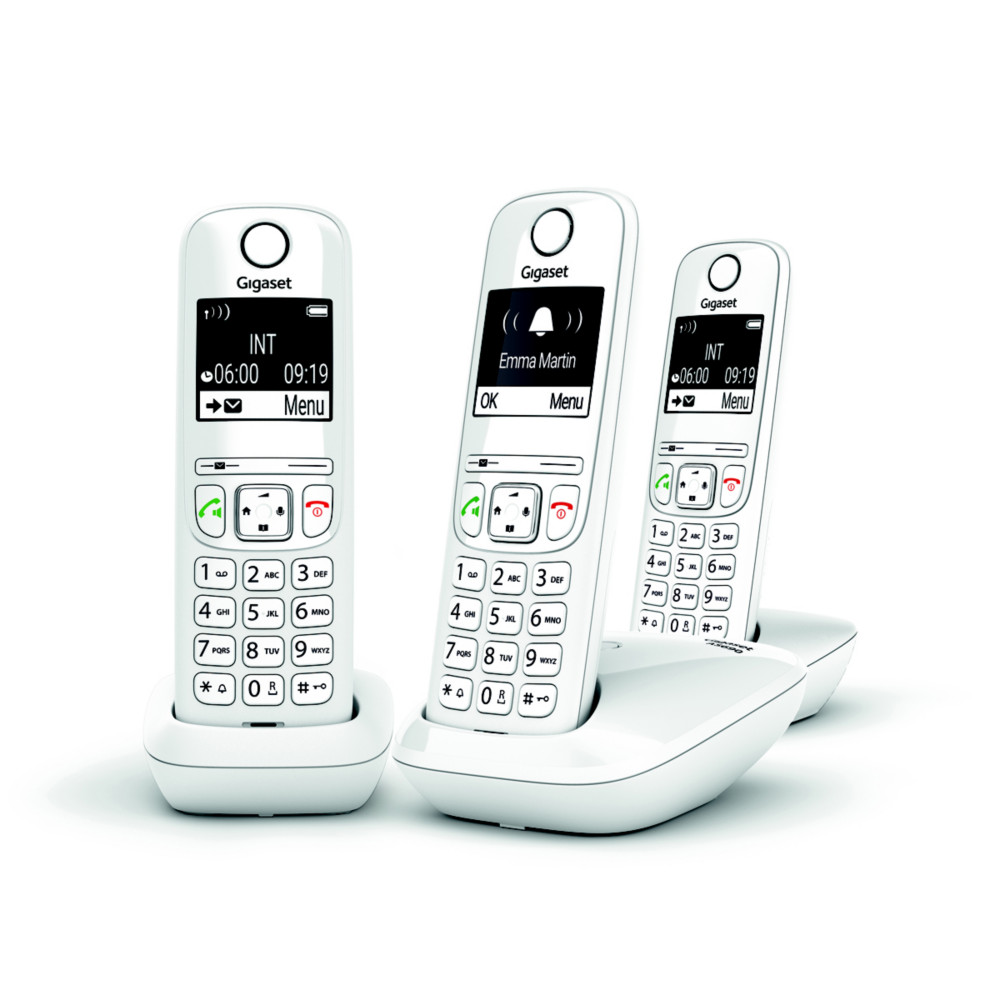 Gigaset Tlphone sans fil AS690 Trio - Blanc