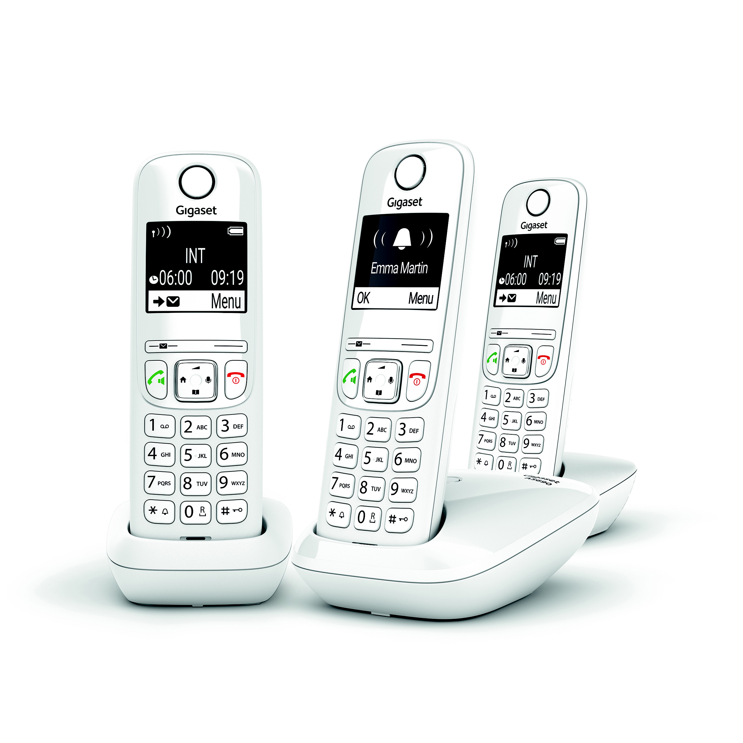 Gigaset Téléphone sans fil AS690 Trio - Blanc