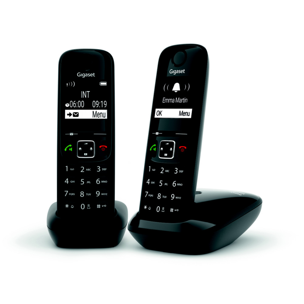Gigaset Tlphone sans fil AS690 Duo - Noir