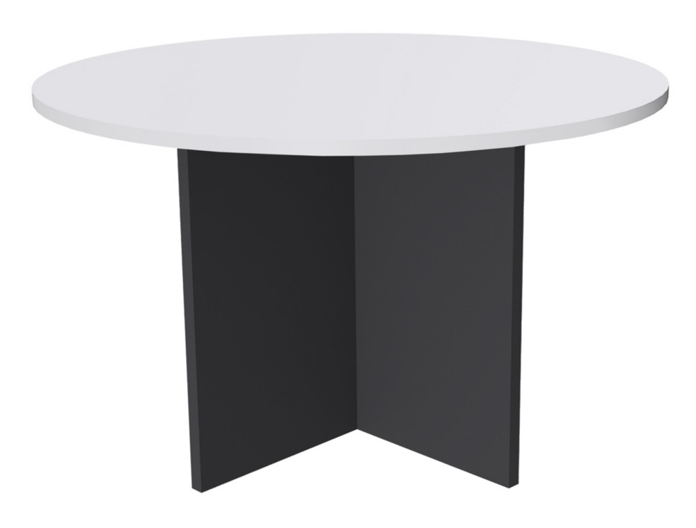 Table ronde Activity .100 cm - Plateau Blanc - Pieds Anthracite