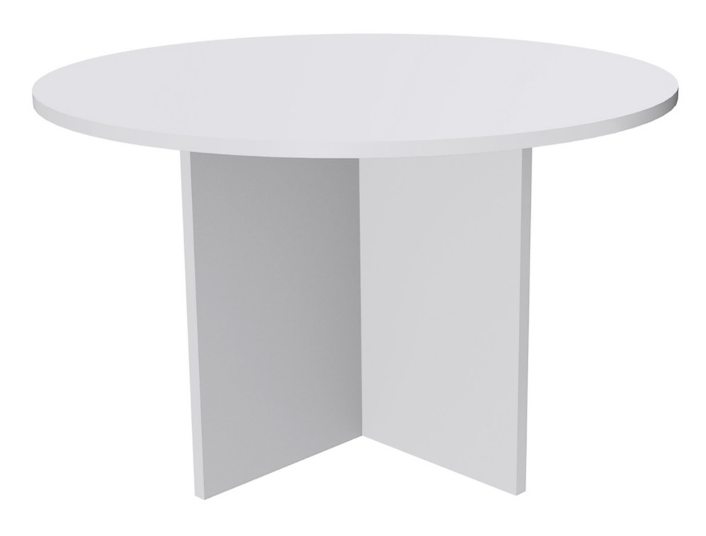 Table ronde Activity .100 cm - Plateau Blanc - Pieds Blanc
