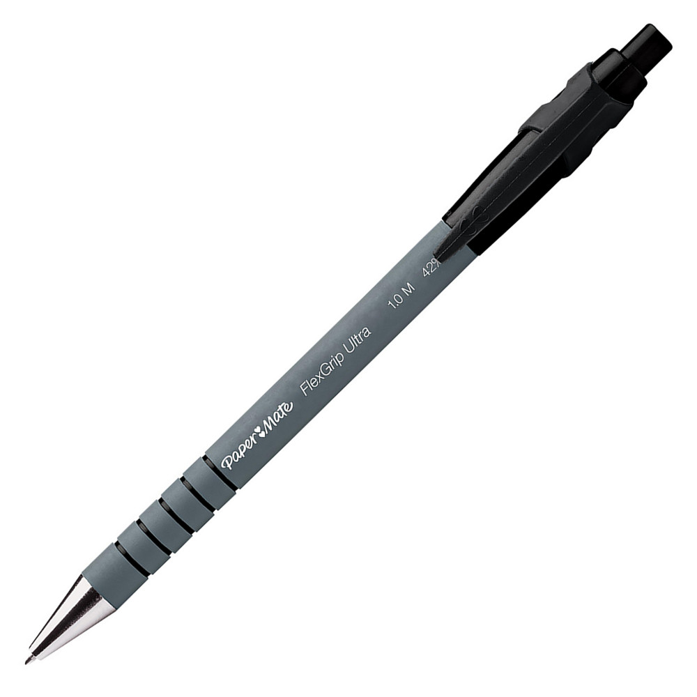 Paper Mate Flexgrip Ultra RT Stylo bille rtractable pointe moyenne 1 mm - Noir
