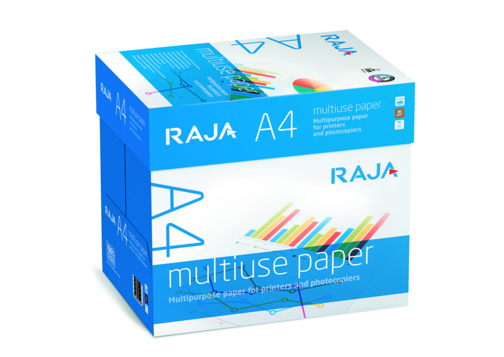 RAJA Papier A4 blanc Multi-usage - 80g - Bote de 2500 feuilles