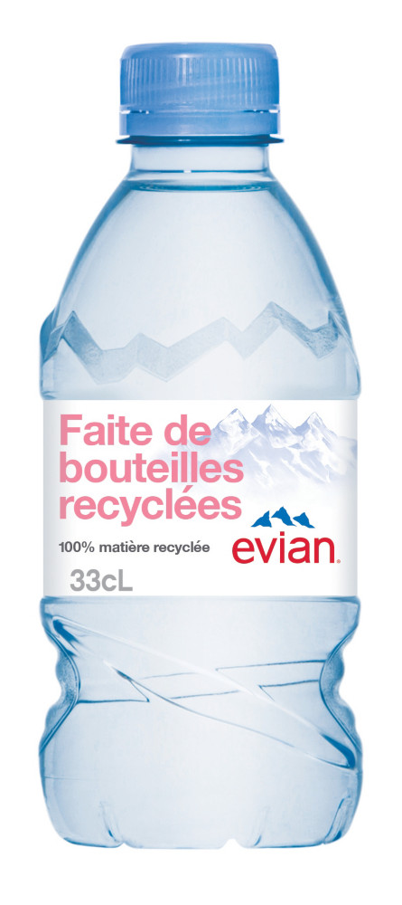 Evian Eau minrale naturelle - Eau plate - Lot 24 bouteilles 33 cl