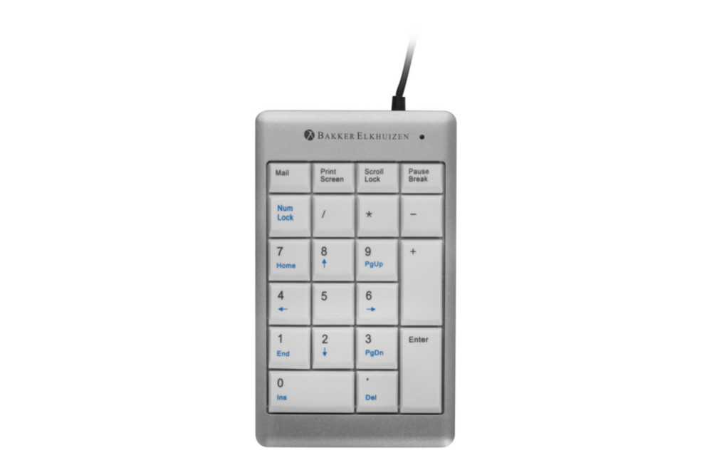 Bakker Elkhuizen Pav numrique UltraBoard 955 filaire USB-A - Argent / Blanc