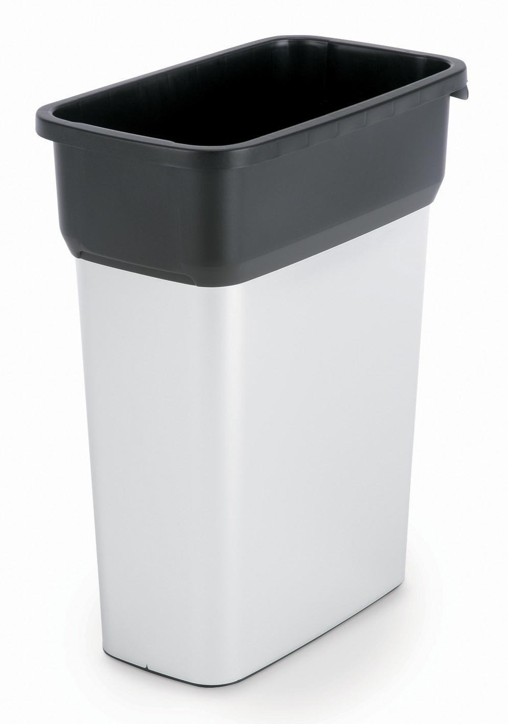 Vileda Poubelle PP de tri sélectif en polypropylène 55L - Aspect inox