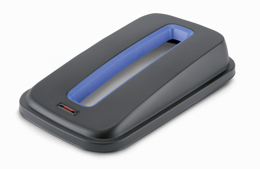 Vileda Couvercle ouvert pour poubelle PP de tri slectif du papier en polypropylne 55L - Bleu