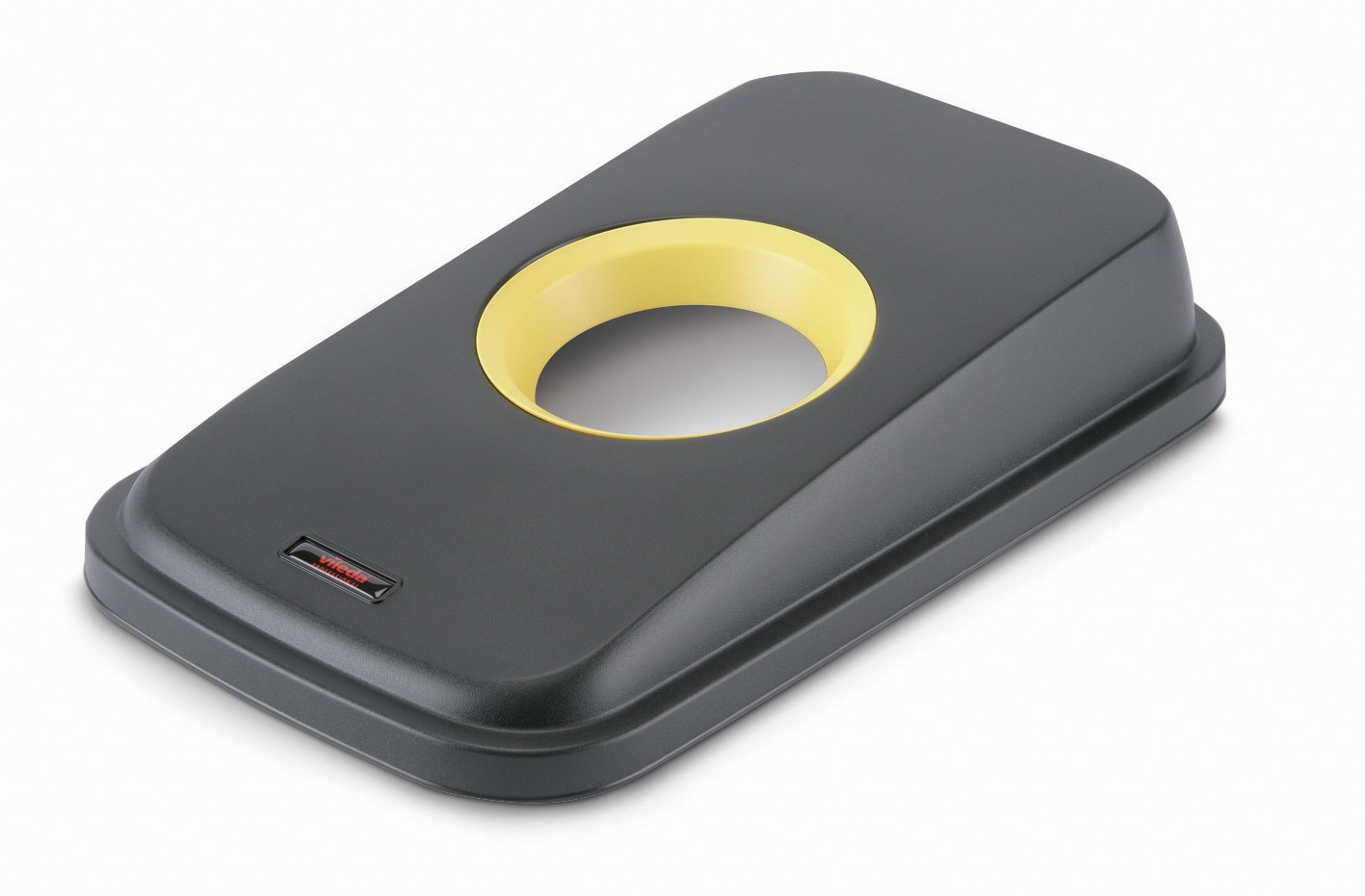 Vileda Couvercle ouvert pour poubelle PP de tri sélectif des bouteilles en polypropylène 55L -Jaune