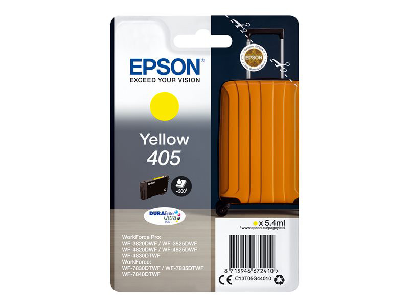 Epson 405 ''Valise'' Cartouche d'encre originale C13T05G44010 - Jaune