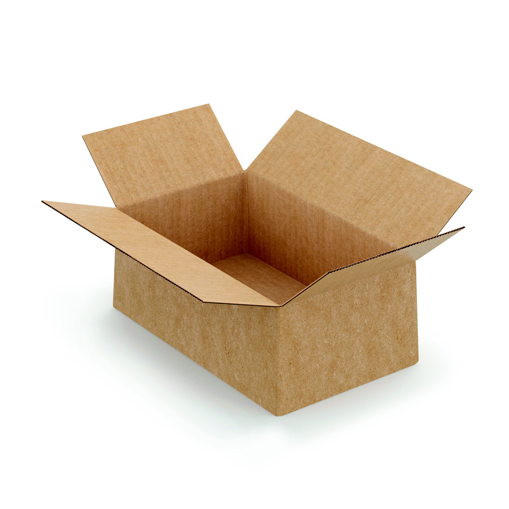 Caisse  montage instantan en carton simple cannelure brun - L.20 x l.15 x H.10 cm - Lot de 20
