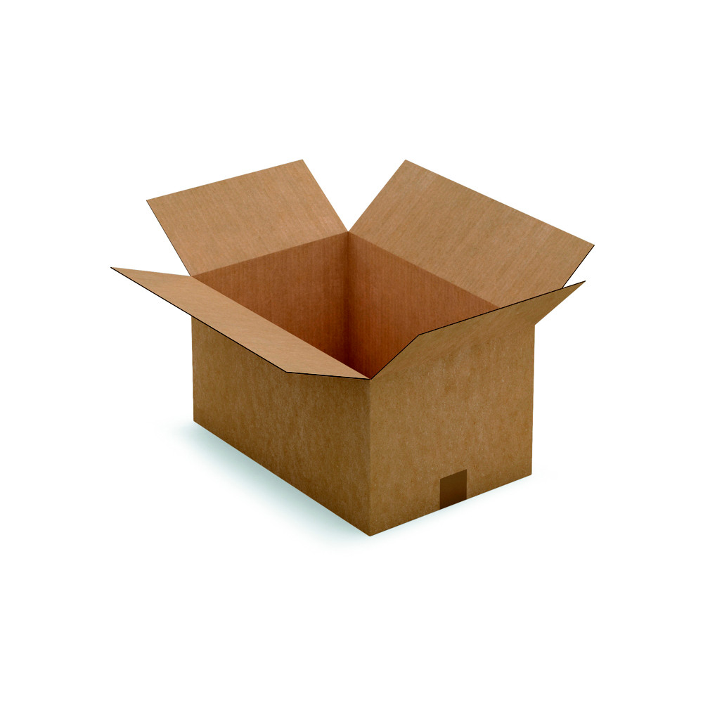 RAJA Caisse amricaine carton simple cannelure - L.45 x l.30 x H.24 cm - Kraft brun - Lot de 25