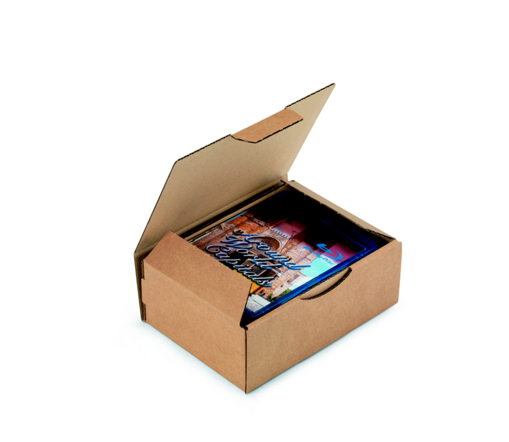 RAJA Bote d'expdition brune en carton simple cannelure - L.20 x l.14 x H.7,5 cm - Lot de 50