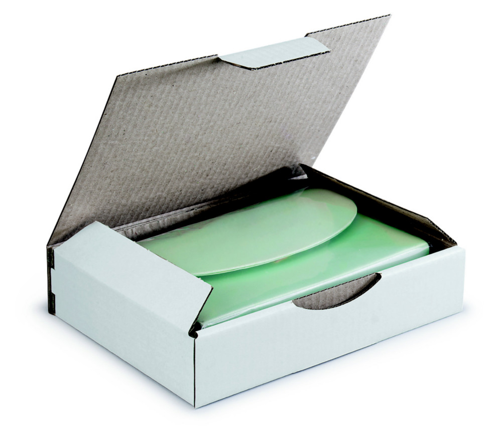RAJA Bote d'expdition blanche en carton simple cannelure - L.24 x l.17 x H.5 cm - Lot de 50