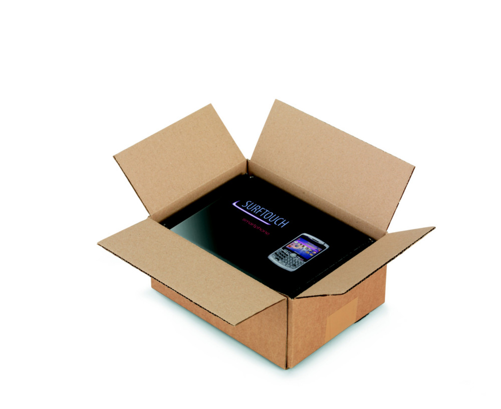 RAJA Caisse amricaine carton simple cannelure - L.20 x l.15 x H.9  cm - Kraft brun - Lot de 25