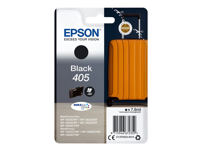 Epson 405 ''Valise'' Cartouche d'encre originale C13T05G14020 - Noir