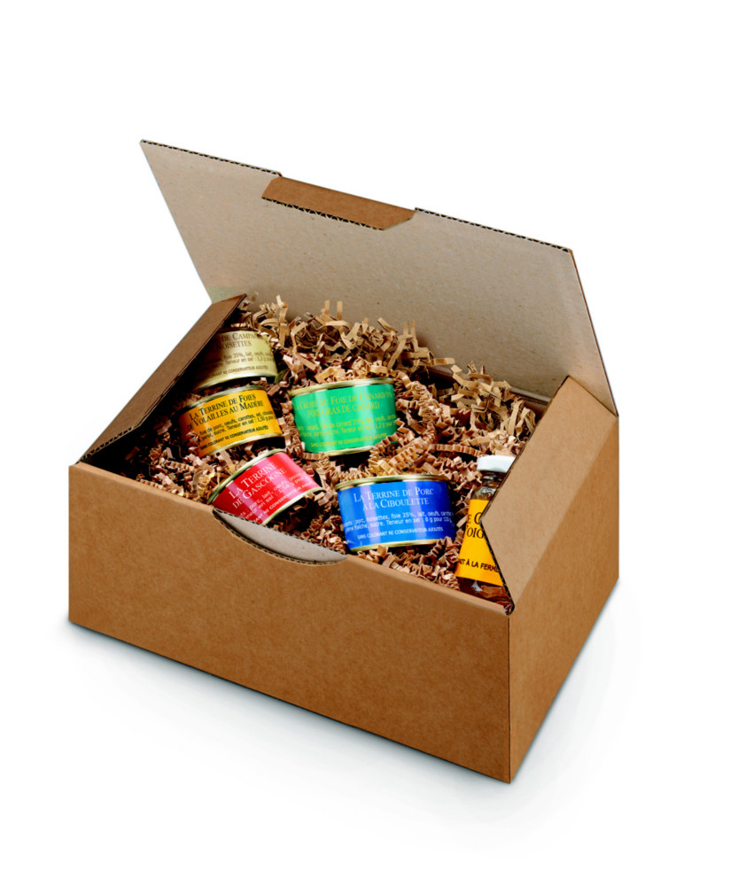 RAJA Bote d'expdition brune en carton simple cannelure - L.25 x l.15 x H.10 cm - Lot de 50