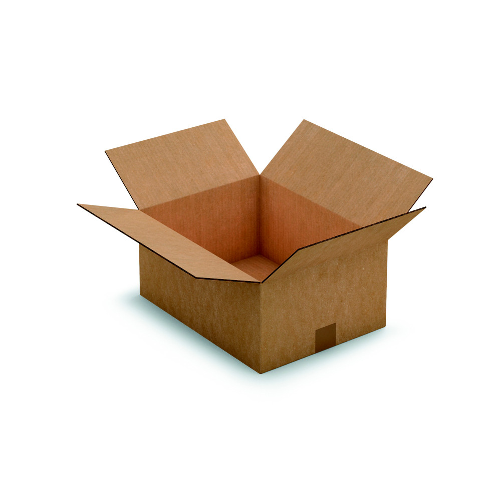 RAJA Caisse amricaine carton double cannelure - L.40 x l.30 x H.18 cm - Kraft brun - Lot de 15