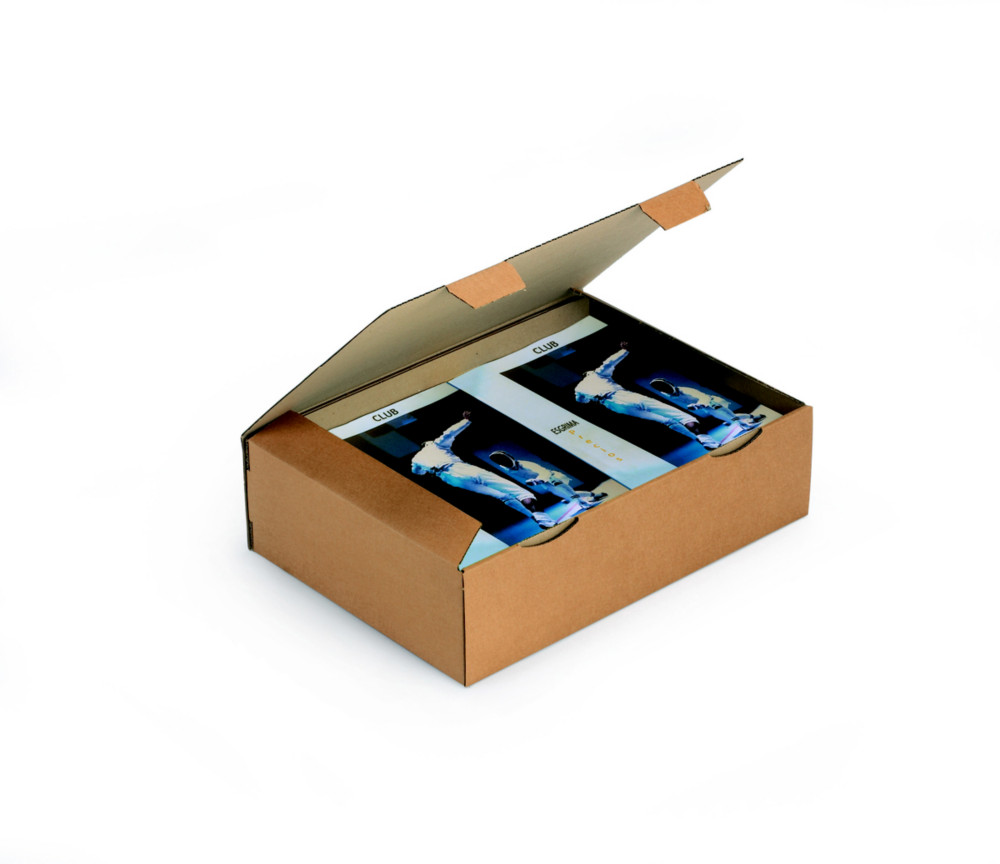 RAJA Bote d'expdition brune en carton simple cannelure - L.43 x l.30 x H.12 cm - Lot de 50