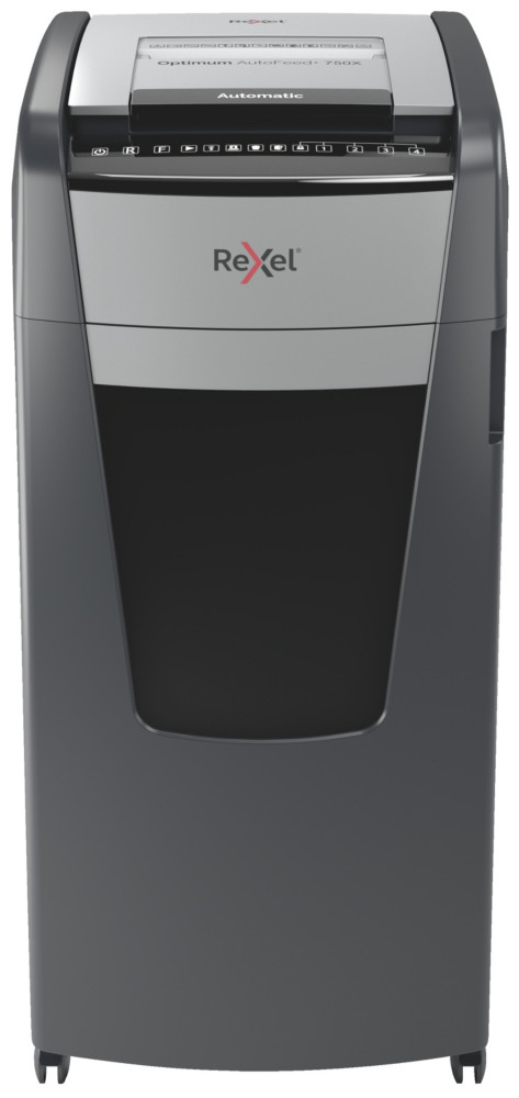 Rexel Destructeur de documents Optimum Auto+ 750X coupe croise DIN P4 - 750 feuilles - corbeille 140L