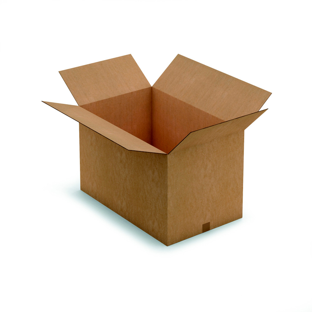 RAJA Caisse amricaine carton double cannelure - L.80 x l.50 x H.50 cm - Kraft brun - Lot de 10