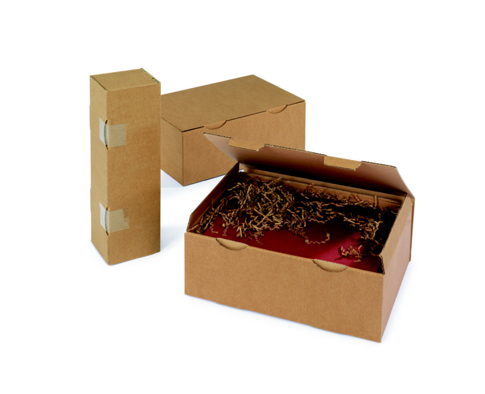 RAJA Bote d'expdition brune en carton simple cannelure - L.35 x l.22 x H.13 cm - Lot de 50