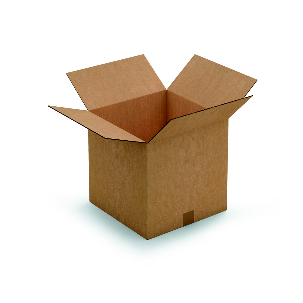RAJA Caisse amricaine carton double cannelure - L.35 x l.35 x H.35 cm - Kraft brun - Lot de 15