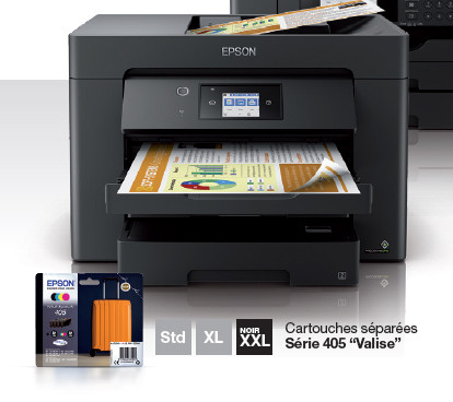Epson WorkForce WF-7830DTW imprimante multifonction jet d'encre couleur A3 - Wifi, rseau, usb