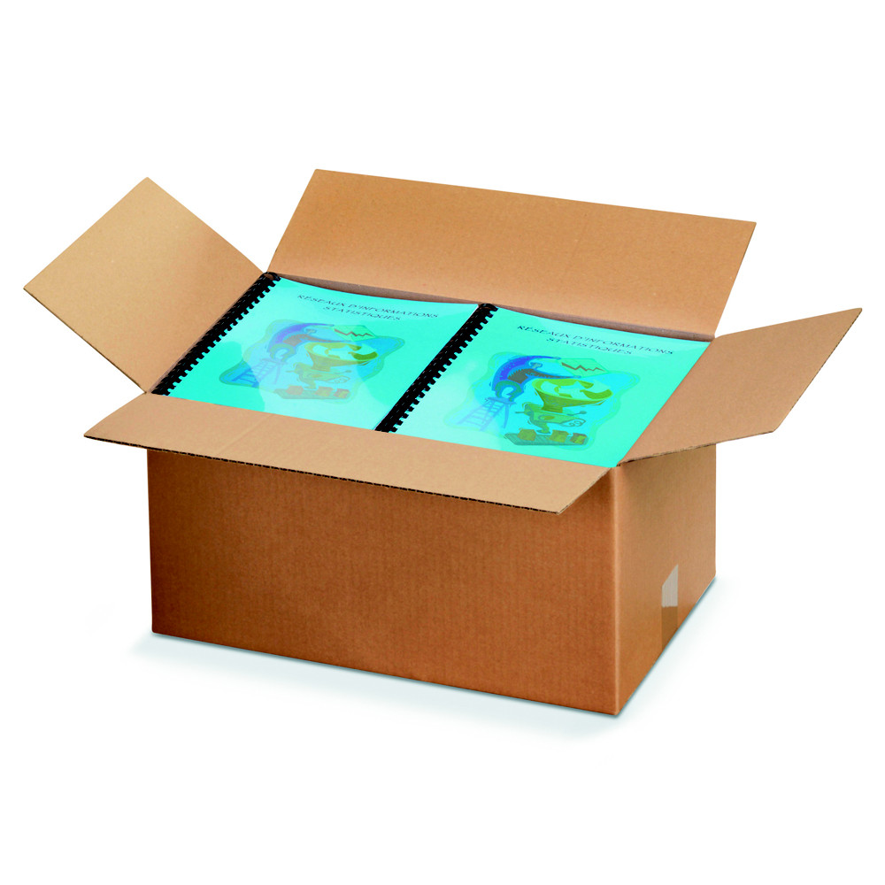 RAJA Caisse amricaine carton simple cannelure - L.35 x l.22 x H.20 cm - Kraft brun - Lot de 25