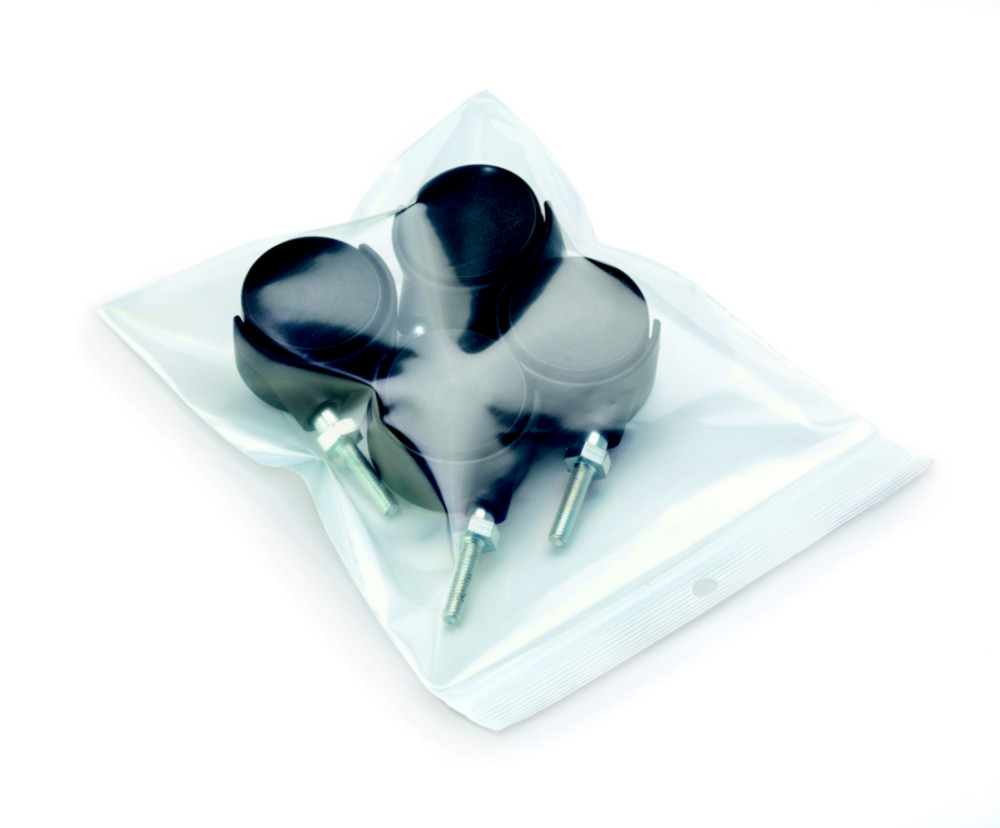 Sachet plastique  fermeture Zip - 18 x 25 cm - Epaisseur 50 microns - Transparent - Carton de 1000