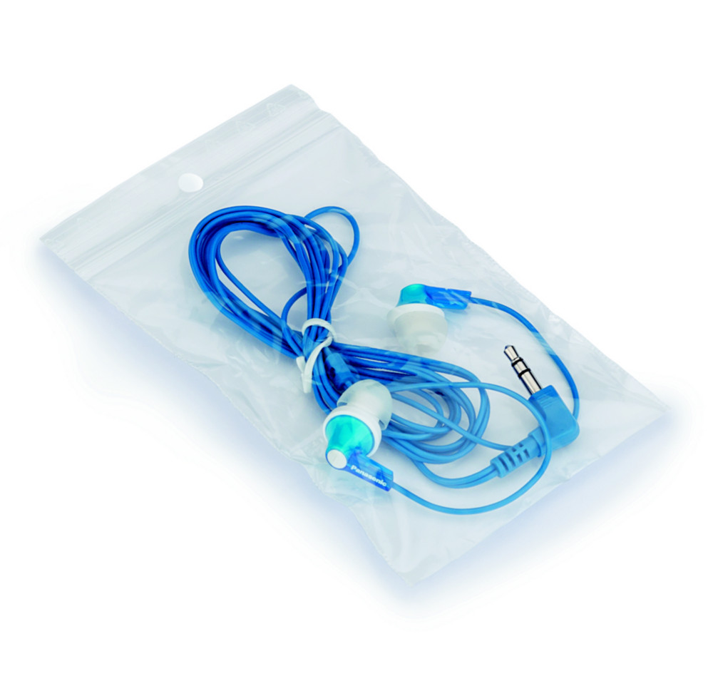 Sachet plastique  fermeture Zip - 8 x 12 cm - Epaisseur 50 microns - Transparent - Carton de 1000