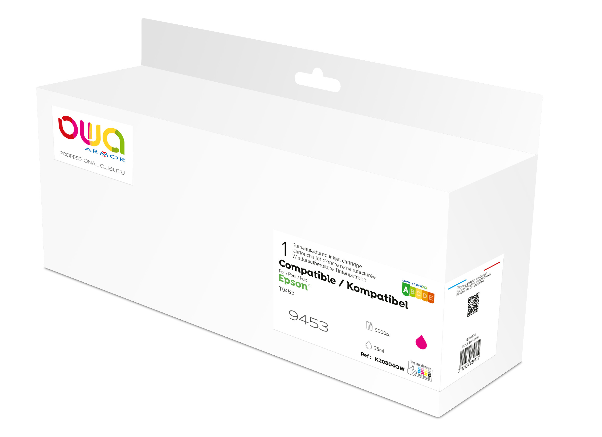 OWA Cartouche d'encre compatible EPSON T9453 - K20804OW - Magenta