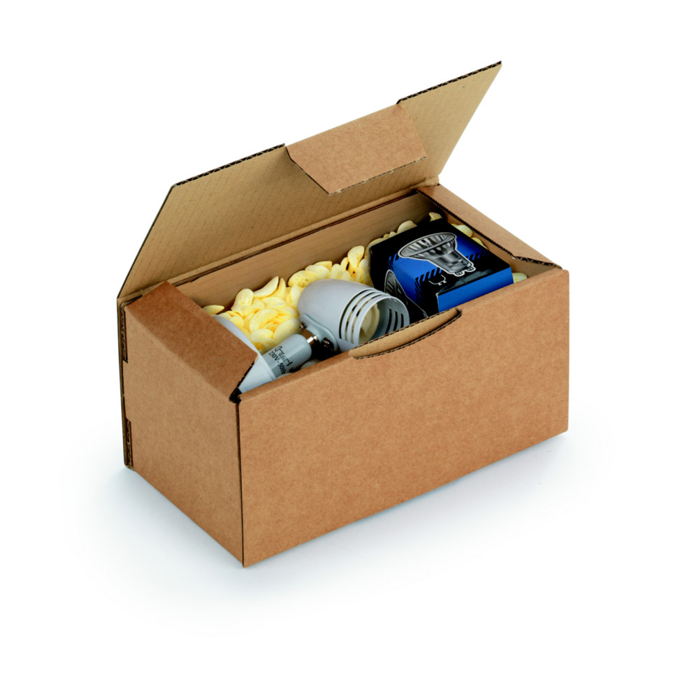 RAJA Bote d'expdition brune en carton simple cannelure - L.20 x l.10 x H.10 cm - Lot de 50