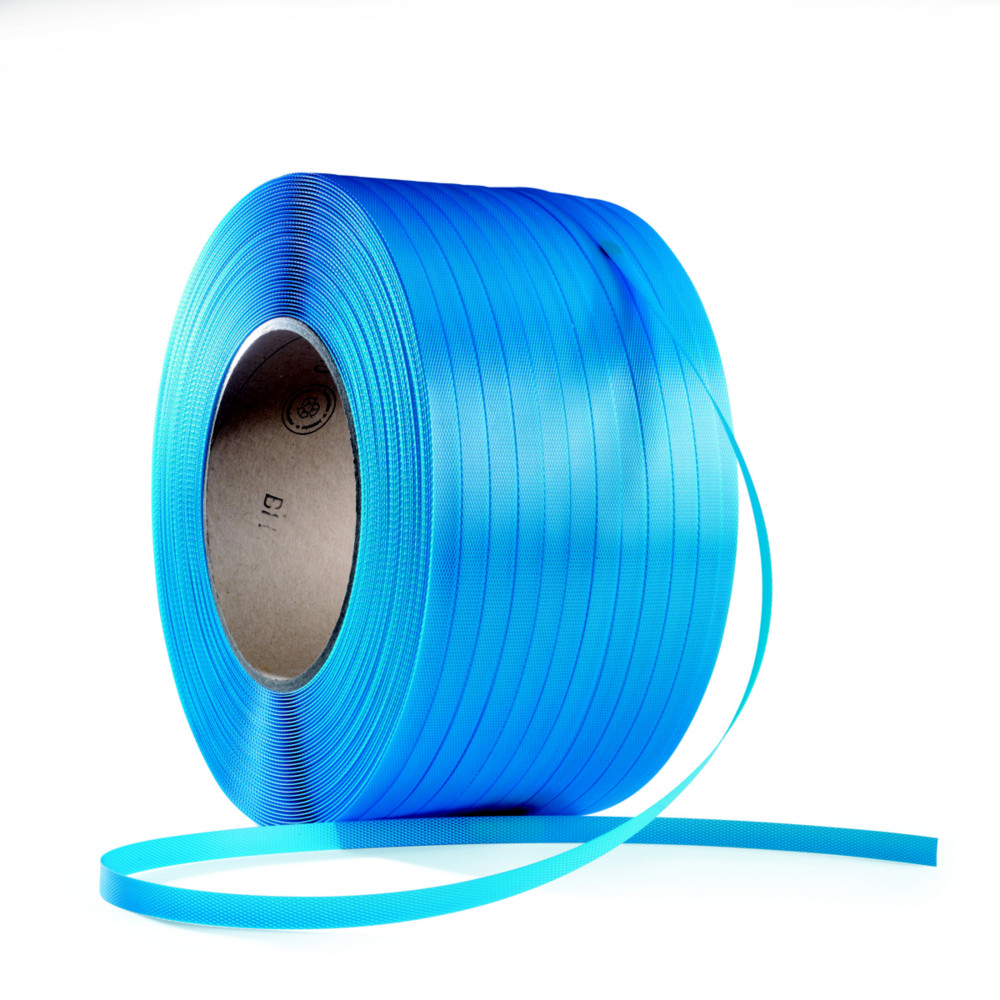 RAJA Feuillard de cerclage manuel en Polypropylne Bleu l.12 x 0,55 mm - Bobine L.3000 m - Lot de 2
