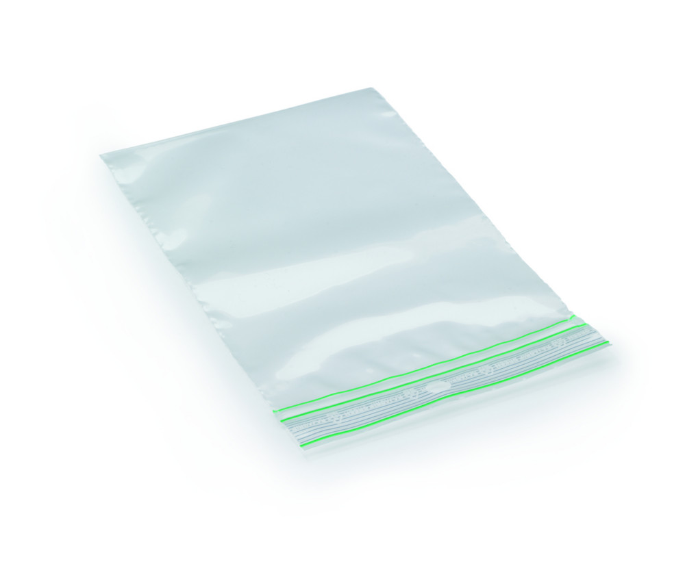 RAJA Sachet plastique recycl  fermeture Zip - 10 x 15 cm - Epaisseur 60 microns - Transparent - Carton de 1000