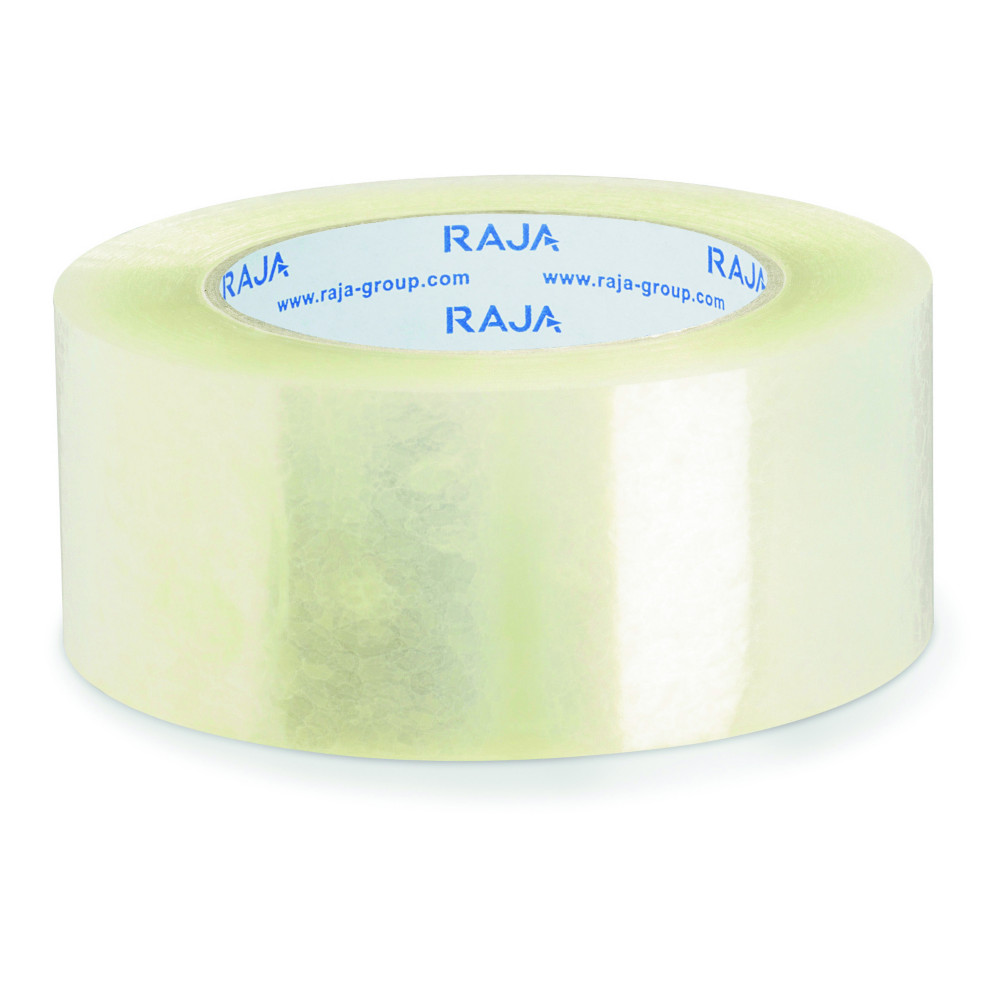 RAJA Ruban adhsif d'emballage rsistant en polypropylne silencieux 35 microns 50 mm x 100 m - Transparent  - lot de 36