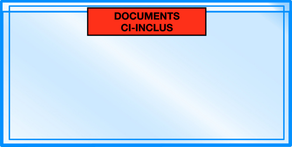 RAJA Pochette porte-documents Eco adhsive - Documents ci-inclus- l.int.225 x H.115 cm - Pour format  A4 pli en 3 - Lot de 1000