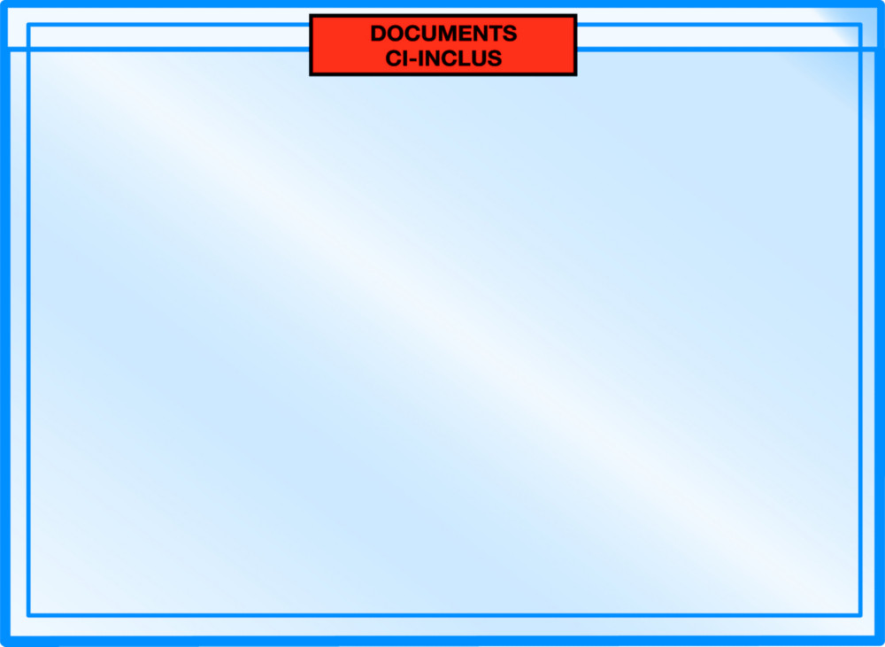 RAJA Pochette porte-documents Eco adhsive - Documents ci-inclus- l.int.225 x H.115 cm - Pour format A4 pli en 3 - Lot de 250
