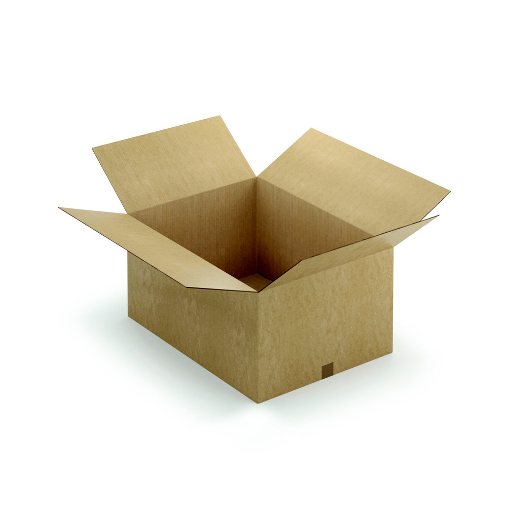 RAJA Caisse amricaine carton double cannelure - L.78 x l.58 x H.40 cm - Kraft brun - Lot de 5