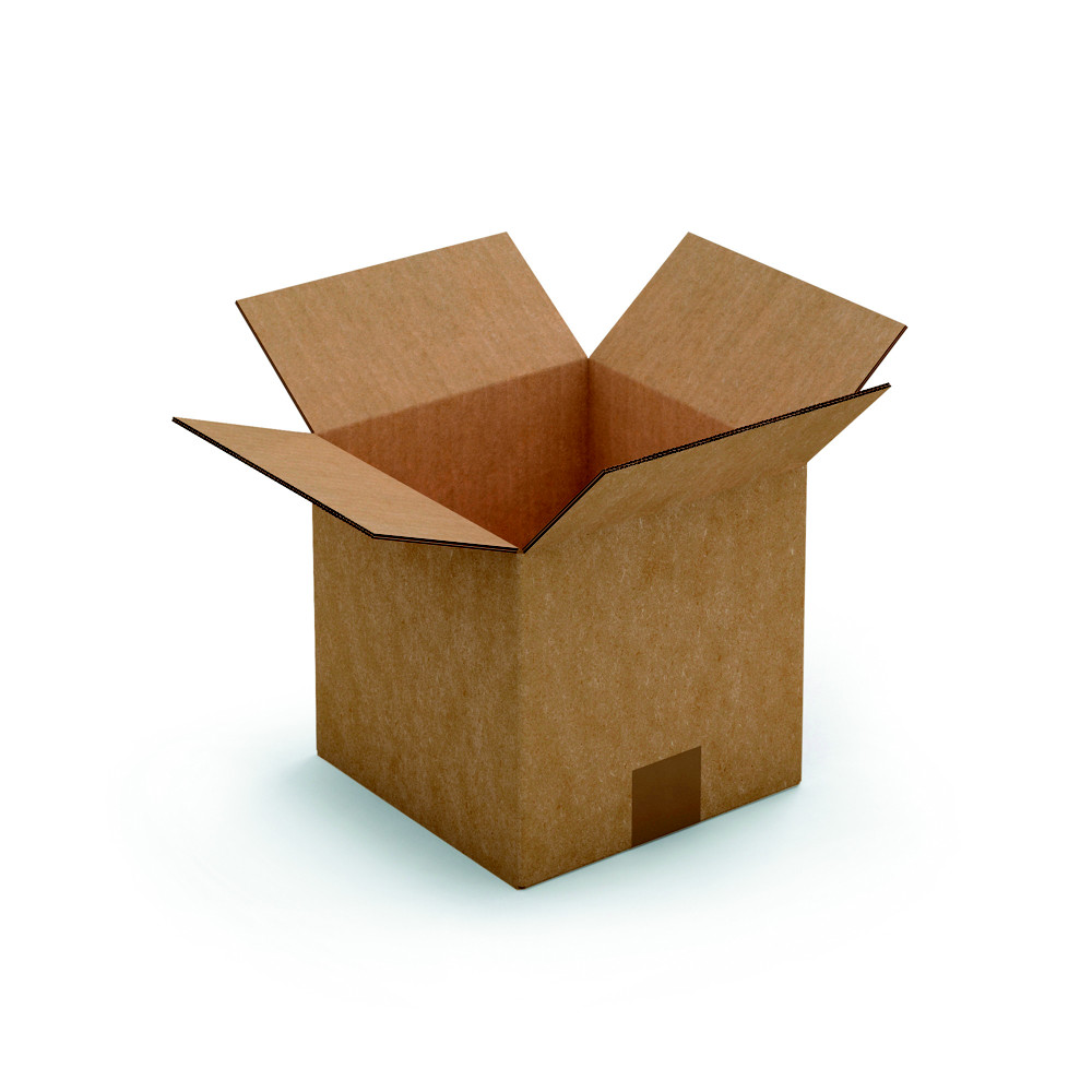 RAJA Caisse amricaine carton simple cannelure - L.40 x l.40 x H.40 cm - Kraft brun - Lot de 25
