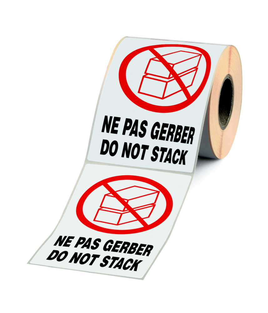 Etiquette adhsive pr-imprime ''NE PAS GERBER'' - 1000 tiquettes 9 x 13 cm - lot de 1000