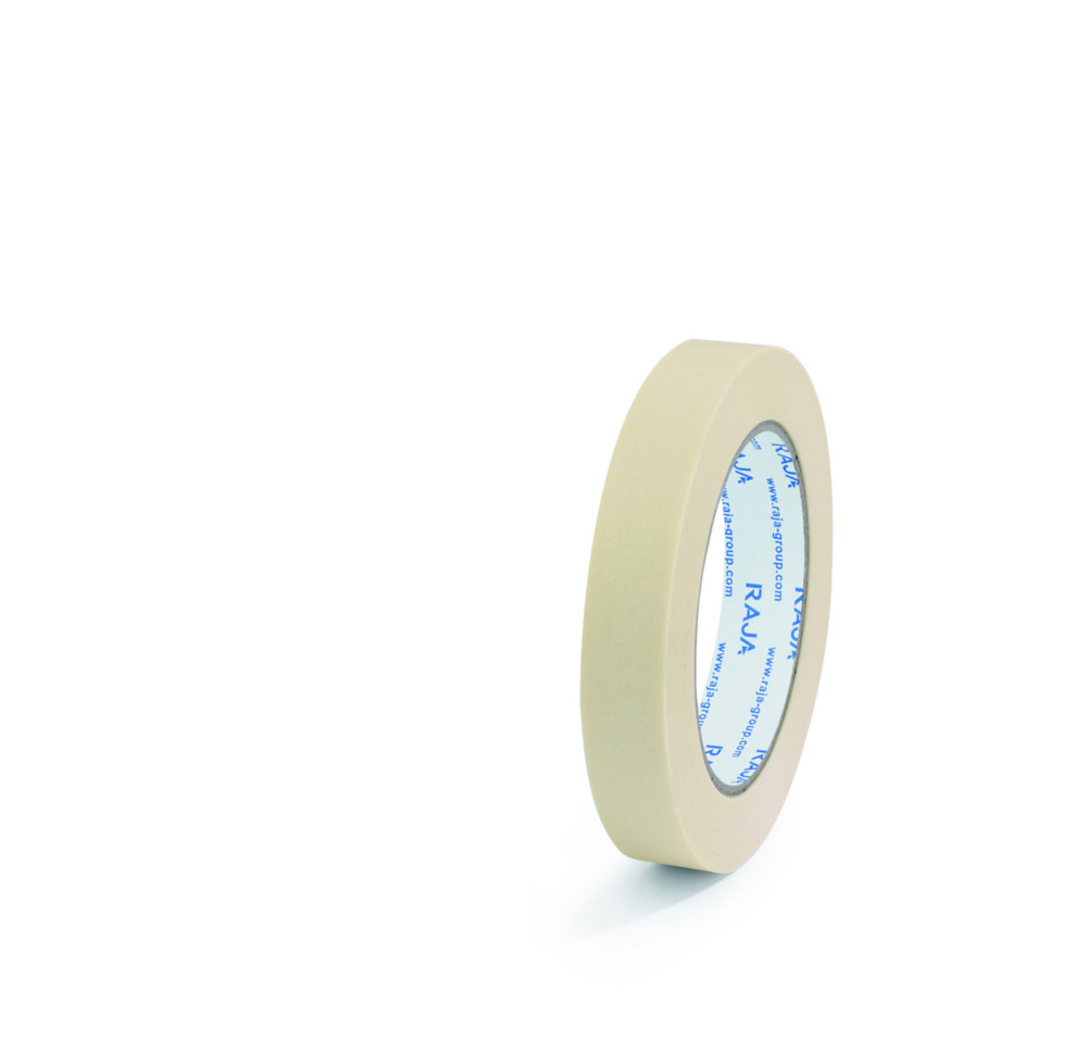 RAJA Ruban de masquage 19 mm x 50 m - Beige clair - Lot de 12