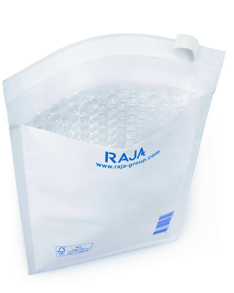 RAJA Pochette matelasse  bulles d'air Eco 150 x 210 mm 75g - Lot de 100