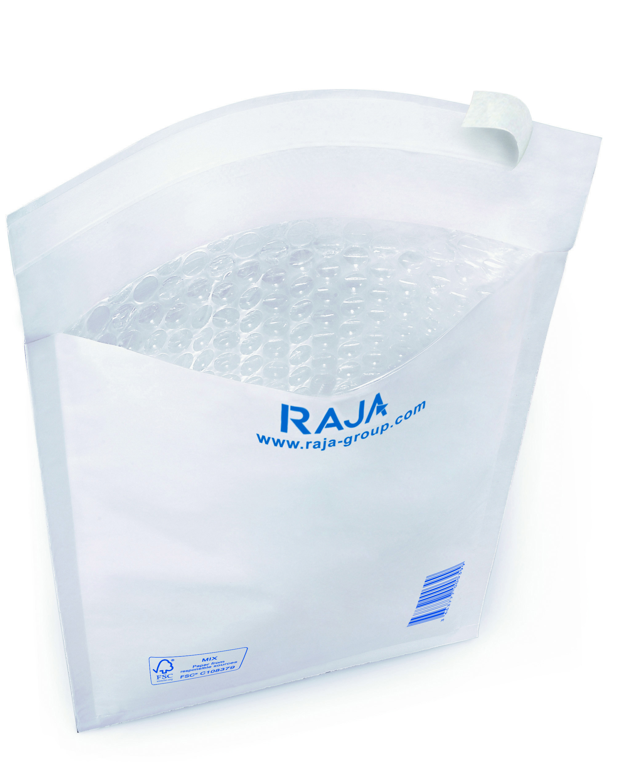 RAJA Pochette matelassée à bulles d'air Eco 150 x 210 mm 75g - Lot de 100