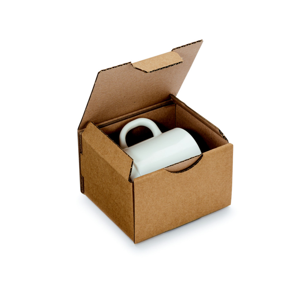 RAJA Bote d'expdition brune en carton simple cannelure - L.12 x l.10 x H.8 cm - Lot de 50